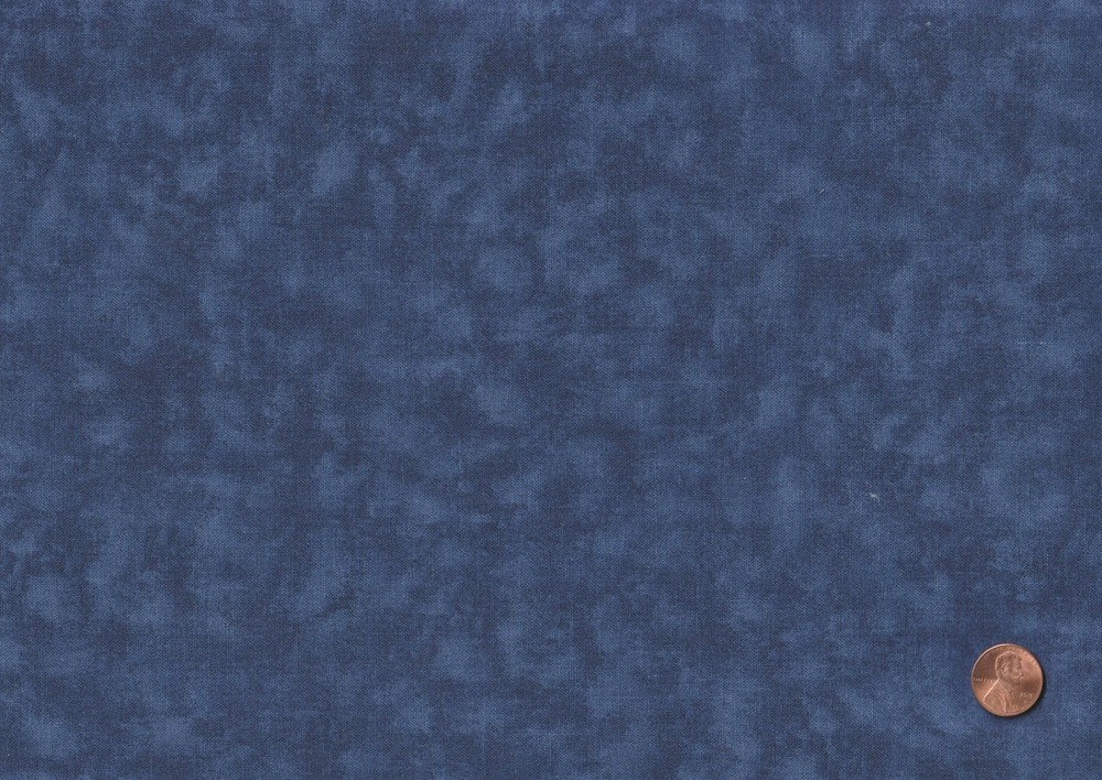 NAVY BLUE, 100% Quilting Cotton Fabric: Blended, Mottled – 2 Yards