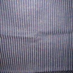Yardage/fabric Vintage Striped DENIM Speckled 3.75yds Total-2 pc. 56″w