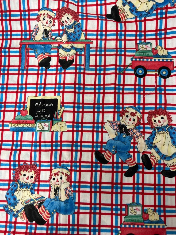 VTG Daisy Kingdom # 1756 Raggedy Ann & Andy “Back to School Applique” BTFQ