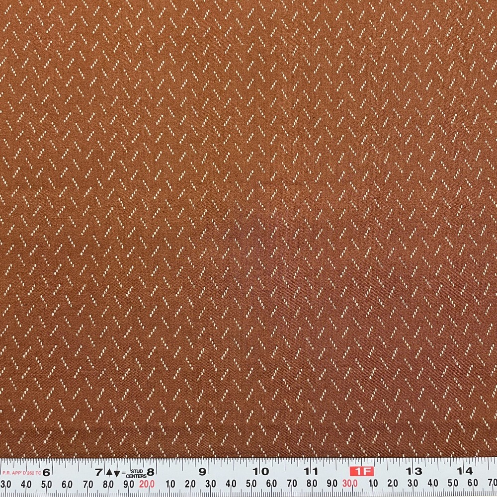 Paint Box Up-Date by Thimbleberries RJR Brown Cotton Fabric Remnant 17″ x 44″