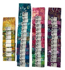 50 Batik Fat Quarter FQ Lot Joann Fabric Cotton Yellow Blue Pink Green Purple