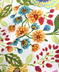 Mill Creek Fabrics Floral Folk Art Fabric 2.5 Yards x 54” Wide Multicolor