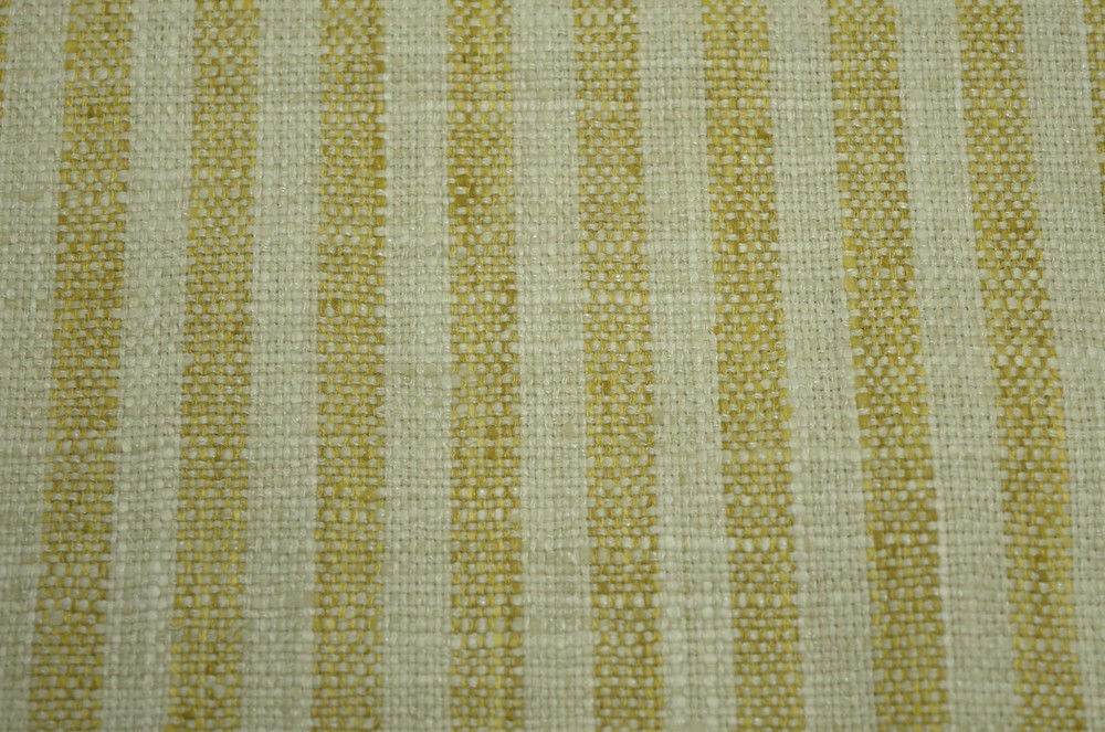 Swift Sunshine Cream Golden Yellow 1/2 inch Stripe PKaufmann Multipurpose Fabric