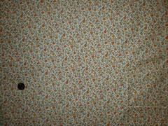 Orange Yellow Grey White Mini-Floral Unbranded Cotton Fabric w34″×L128″ Light