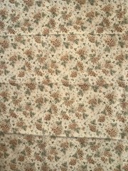 33″ Vintage Cotton Fabric Beige Grape Clusters Vineyard Wine Fruit Print Cottage