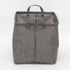 Fabric boxSquare with handle gray 32817