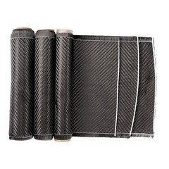 5/10 FT x 8” Real Carbon Fiber Fabric Cloth Roll 3k 200gsm Twill Weave Black