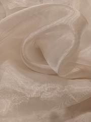 Semi Sheer White Organza, Polyester – 1 3/4 Yds X 60″ RMB Collectables