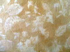 7-3/4 YDS GOLDEN YELLOW W PALE LEAVES 100% COTTON BLANK 2001