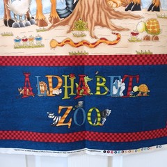 Henry Glass Whole Country Caboodle “Alphabet Zoo” Cotton Panel 43″ x 23″