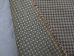4916. Reversible WOVEN SMALL CHECK Upholstery FABRIC – 55″ x 1-1/2 yds.