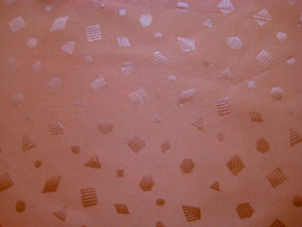 Terrific TERRACOTTA CLAY CINNAMON Tone on Tone Light Weight Print TAFFETA Fabric