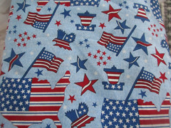Patriotic United States America Cotton Flags Fabric 1 Fat Quarter 18″ x 21″