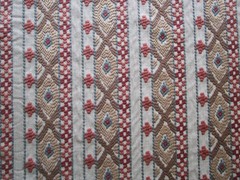 Stroheims’ Embroidered Global Fabric MASSIF Terracotta Brown Rust Green 1Yd+++