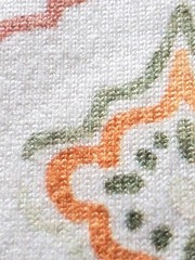 Luxury Italian Technical Knit Fabric Remnant 1.6 Yd Mediterranean Tile Print
