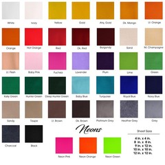Acrylic Felt Sheets for Crafts – Soft Precut 9″ X 12″ Inches (22.5cm X 30.5cm…