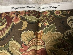 Raymond Waites For Mill Creek Fabrics Loreen Print Brown Ancient King 2 1/2 yd