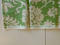 Rowan/Westminster Fibers Fabric, “Bali Gate”, green, just shy of 1/2 Yd