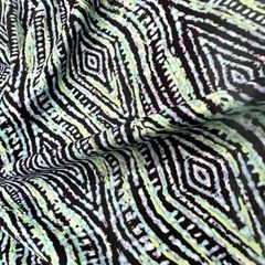 Ethnic African Print Nylon Spandex Fabric 4 Way Stretch By Yard