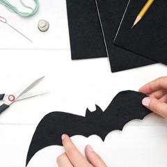 Black Craft Felt Sheets Stiff Non Woven Fabric For Sewing DIY Crafts 20 PK
