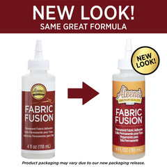 23473 Fabric Fusion Permanent Fabric Adhesive ,Clear,4Oz