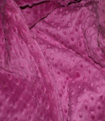BERRY PLUM MINKY CUDDLE DIMPLE DOT PLUSH SEW QUILT CRAFT FABRIC BTY & PRECUTS
