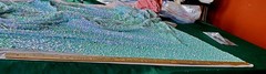 Vintage Gorgeous Heavy Sequined Fabric 72″ X 60″ (2yds) Evening Gown Weddings