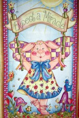 WHEN PIGS FLY EXPECT A MIRACLE PANEL FROM AVLYN – 100% COTTON FABRIC