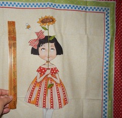Mary Engelbreit Friend & Flowers cotton quilt fabric panel garden Moda OOP 2007