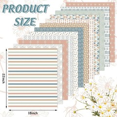 Pastel Boho Fat Quarters – 12 Unique Cotton Fabric Bundles for Sewing & Quilting