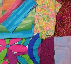 5 lb 1 oz Box of Assorted Fabric Scraps – Kids, Holidays, Varied Prints FSBTB144