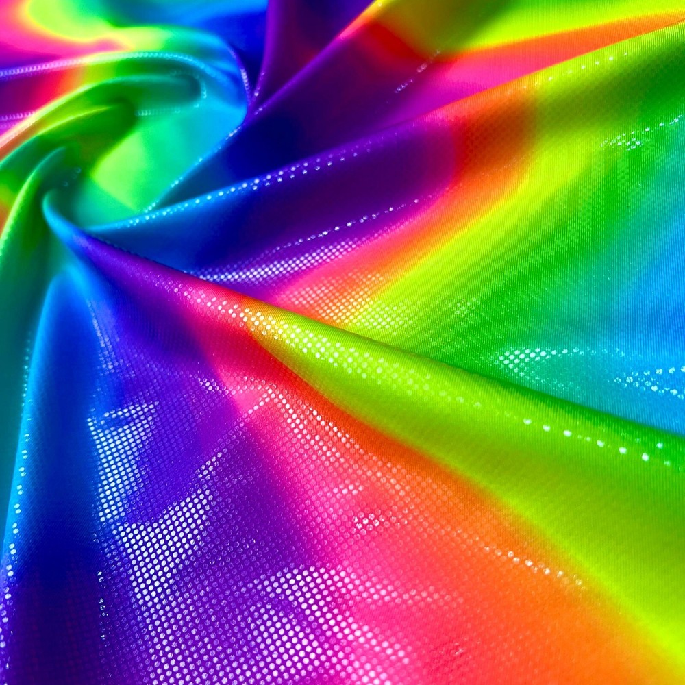 Stretch Spandex Fabric Psychedelic Multicolor Print 60″wide by yard for Swimwear