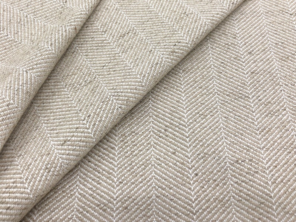 Thibaut Crypton Upholstery Fabric- Hamilton Herringbone / Linen 18.75 yds W80678
