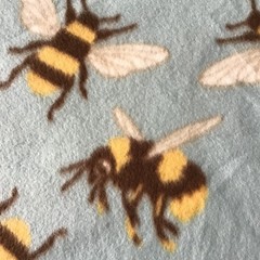 Busy Bee Blizzard Fleece FABRIC Baby blue Per Yard 59″ width 100% polyester