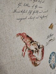 Isla Moranda Poisson Beach Cottage Linen Blend Fabric by the yard