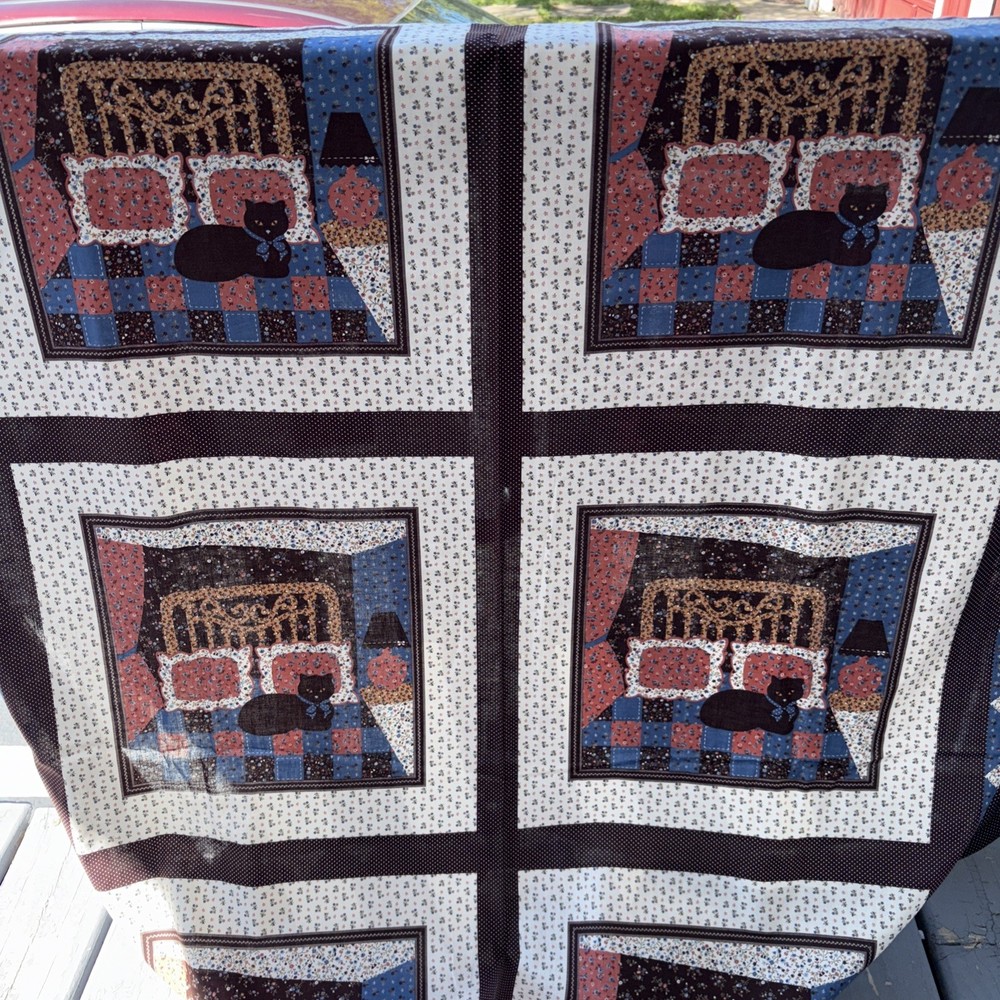 🌹Cat Pattern Fabric For Quilting. 7 Yards