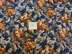 100% Cotton Quilting Fabric – 1-3/8 Yards Total – Floral And Variegated Neutral