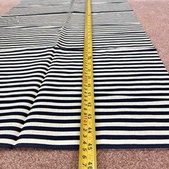 Vintage Fabric Lot Black White Hampton Floral Stripe Daisy Remnants Quilt 9+ YDS