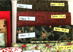 14 PIECE, 14.25 YARD – CHRISTMAS QUILTING CRAFT COTTON FABRIC LOT – ALMOST 5 LBS
