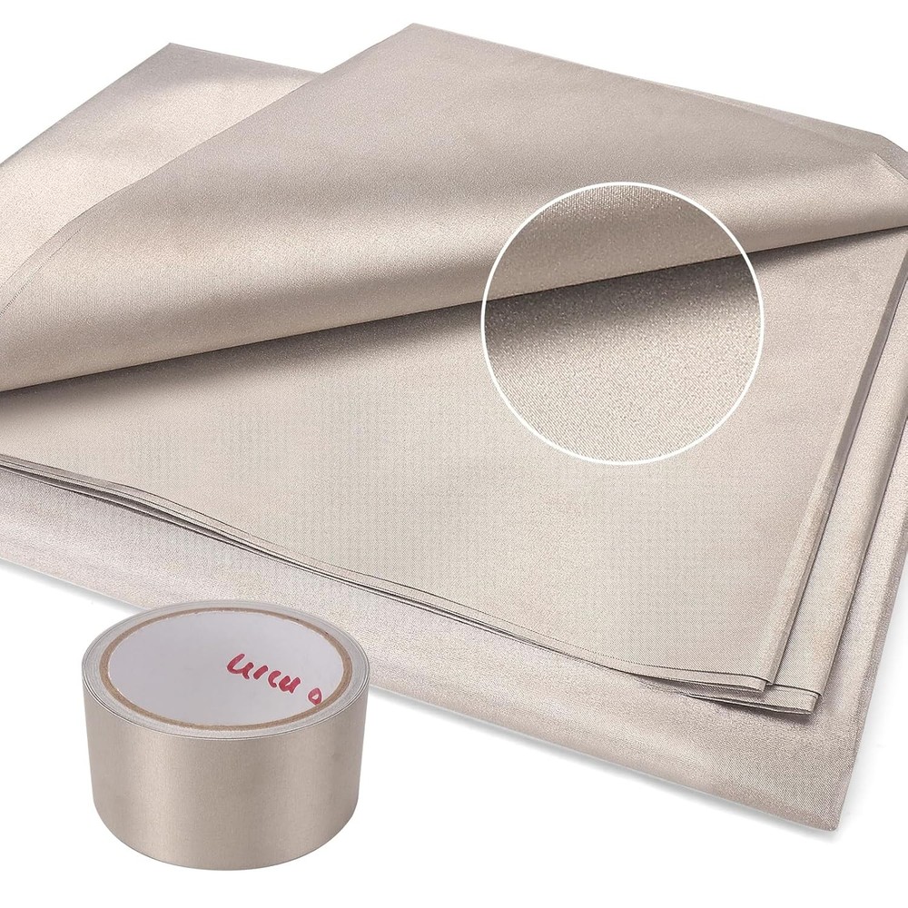 Faraday Fabric(43″ W � 108″ L Fabric + 300″ L Tape)?Faraday Fabric EMP Proof Mil