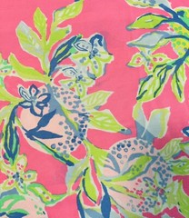 Lilly Pulitzer Polyester Fabric Multi Squeeze The Day 36″ x 57″