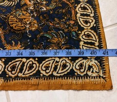 Vtg Batik Sarong Cotton 41”x 89” Fabric Wrap Indonesia Blue