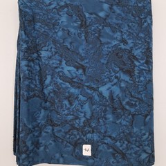 5 Yards Quilt Cotton Sewing Fabric Blue Batiks Unbranded