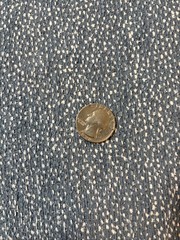 Upholstery Fabric Blue Spruce White Specks Woven Non-Slip Back 2-1/4 Yd 54” Wide