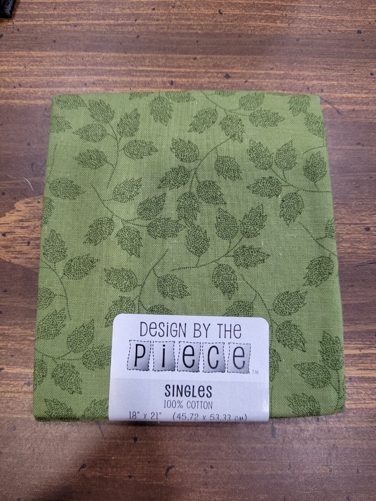 NWT Material Green 18×21 Design By the Piece Leaves Print