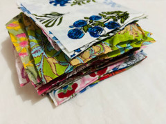 Remnants Fat Quarters Bundles Cotton Paisley Craft Floral Cotton Fabric,Scraps