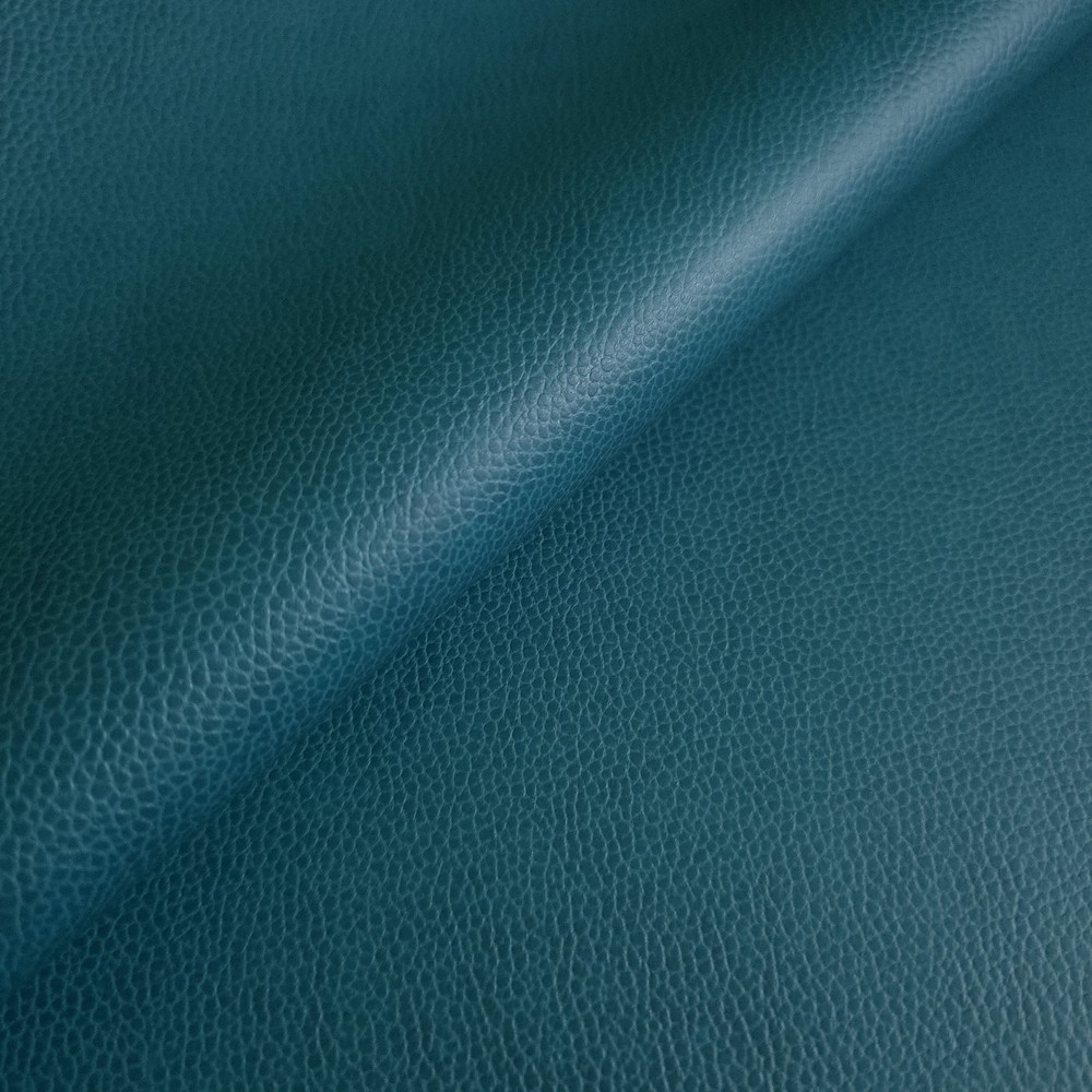 Matte Teal Green Vibrant Leatherette Fabric 54″ Eggshell Finish By The Yard