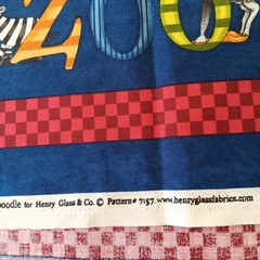 Henry Glass Whole Country Caboodle “Alphabet Zoo” Cotton Panel 43″ x 23″