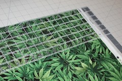 Cannabis Hemp Fabric Fat Quarter FQ {100% COTTON} Marijuana Pot Weed 420 Grass