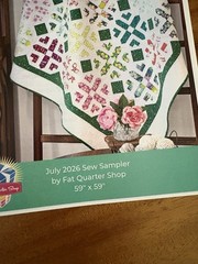 July 2026 Sew Sampler Botany DAISY CRUSH Jr Jelly Roll & Pattern